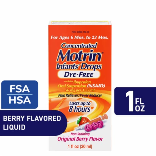 Infants' Motrin Liquid IBuprofen Medicine Drops Berry