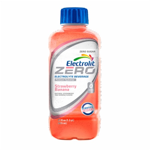 Electrolit Zero Sugar Premium Hydration Strawberry-Banana Sports Drink Beverage