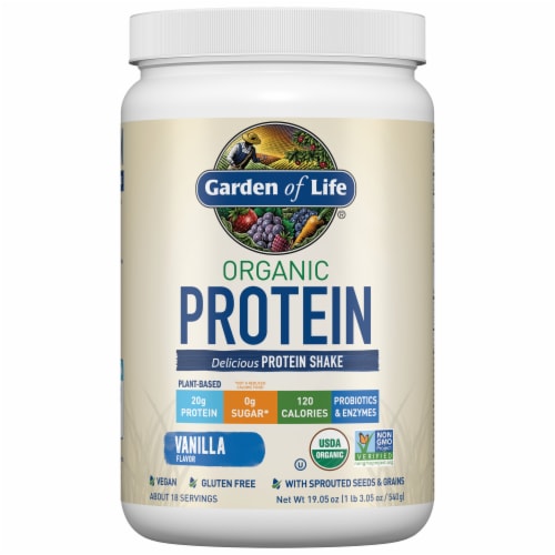 Garden of Life® Organic Plant-Based Protein Shake with Probiotics & Digestive Enzymes Vanilla Powder
