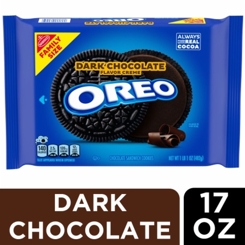 OREO Dark Chocolate Creme Chocolate Sandwich Cookies Family Size