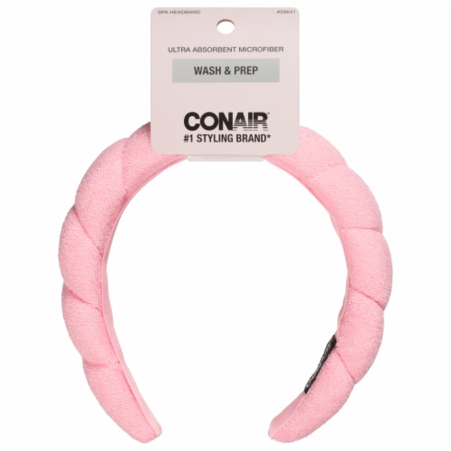 Conair® Wash & Prep Ultra Absorbent Microfiber Bubble Spa Headband - Pink