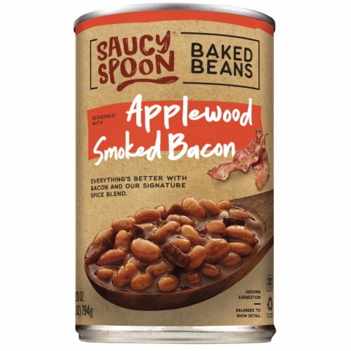 Saucy Spoon Applewood Smoked Bacon Baked Beans 28 oz