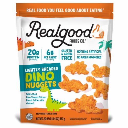 Realgood Foods Co® Lightly Breaded Dino Nuggets