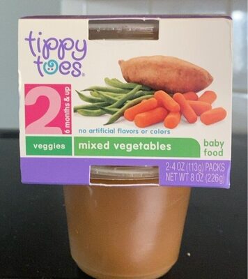 Tippy Toes MIxed Vegetable Plastic 2-4oz