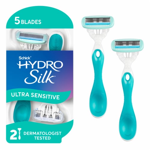 Schick Hydro Silk Disposable Razors for Women Ultra Sensitive Care with Hydra-Boost Serum + Aloe