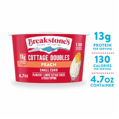 Breakstone's Cottage Doubles Peach Cottage Cheese Cup