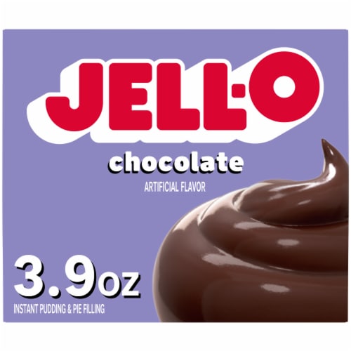 Jell-O Chocolate Artificially Flavored Instant Pudding & Pie Filling Mix Box