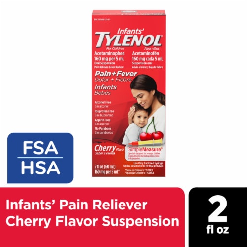 Infants' Tylenol Acetaminophen Medicine Cherry Liquid Oral Suspension