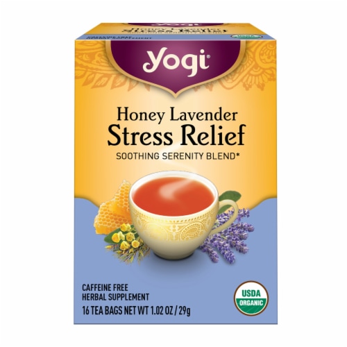 Yogi Honey Lavender Stress Relief Organic Herbal Tea Bags