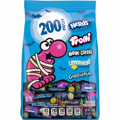 Nerds Classic Fun Halloween Trick-or-Treat Variety Bag, 200 ct, 54 oz