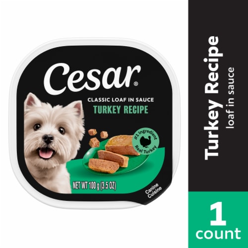 Cesar Adult Wet Dog Food Turkey Classic Loaf in Sauce