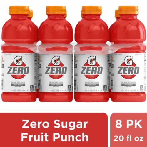 Gatorade Zero Sugar Fruit Punch Sports Drink Multipack Bottles
