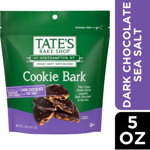 Tate's Bake Shop Bark With Dark Chocolate And Sea Salt Chocolate Chip Cookies