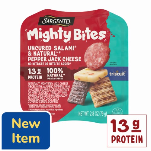 Sargento Mighty Bites™ with Uncured Salami and Pepper Jack Cheese Snack Kit