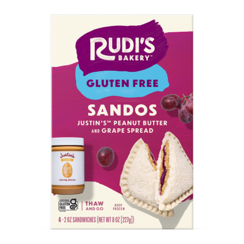 Rudi's Gluten Free Sandos Peanut Butter & Grape