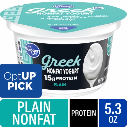 Kroger® Plain Nonfat Greek Yogurt Cup