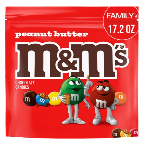 M&M'S Peanut Butter Milk Chocolate Candy Family Size Bag