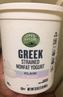 OPEN NATURE GREEK YOGURT PLAIN NONFAT