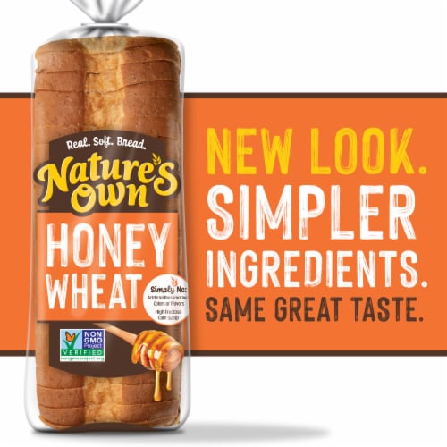 Nature's Own Honey Wheat Bread, Non-GMO Sandwich Bread, 20 oz Loaf