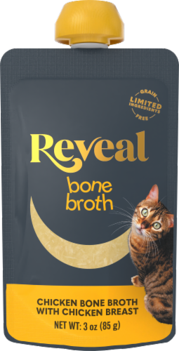 Reveal Chicken Bone Broth with Chicken Breast Cat Food