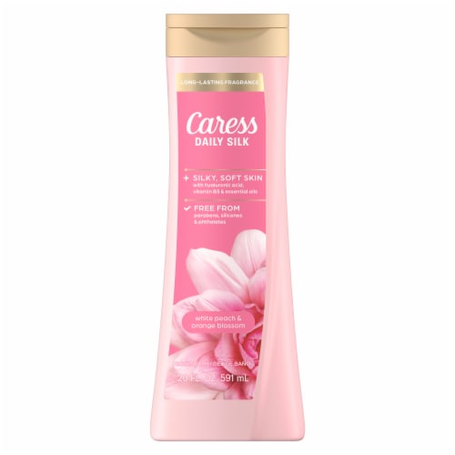 Caress Daily Silk Body Wash, White Peach & Orange Blossom, Silky Soft Skin