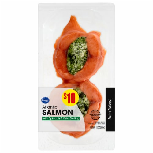 Kroger® Farm Raised Atlantic Salmon with Spinach and Feta Stuffing