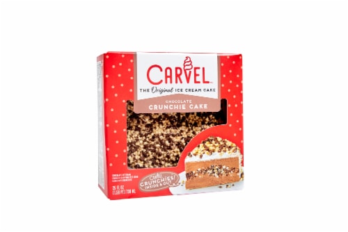 Carvel Chocolate Ice Cream Crunchie Cake, Chocolate Ice Cream & Crunchies, Whipped Icing, Serves 5