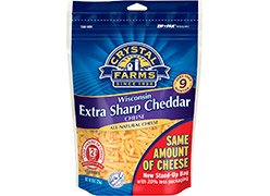 Crystal Farms Cheddar Cheese Extra Sharp 8 oz