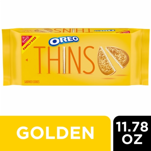 OREO Thins Golden Sandwich Cookies Family Size