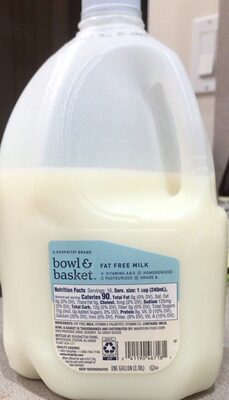 Bowl & Basket Skim (fat free) Milk 128 oz