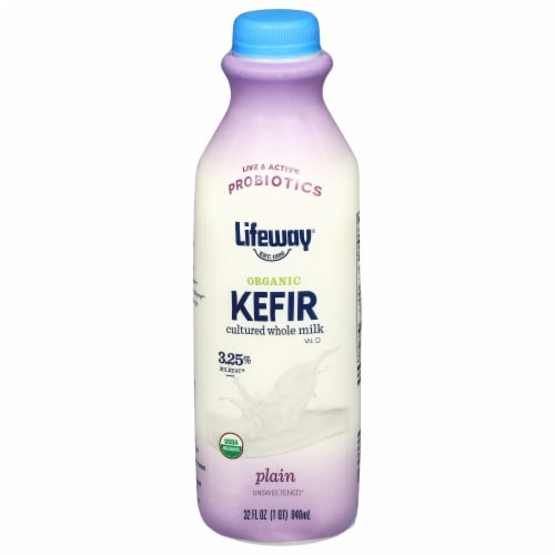 Lifeway® Plain Organic Probiotic Whole Milk Kefir Drink