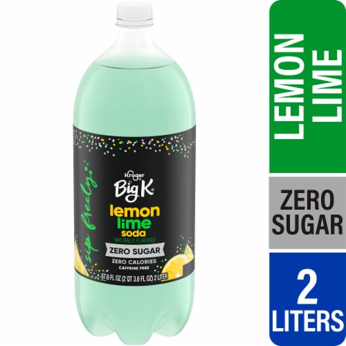 Big K® Lemon Lime Zero Sugar Caffeine Free Soda Bottle