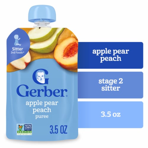 Gerber Toddler Foods Apple Pear Peach Pouch