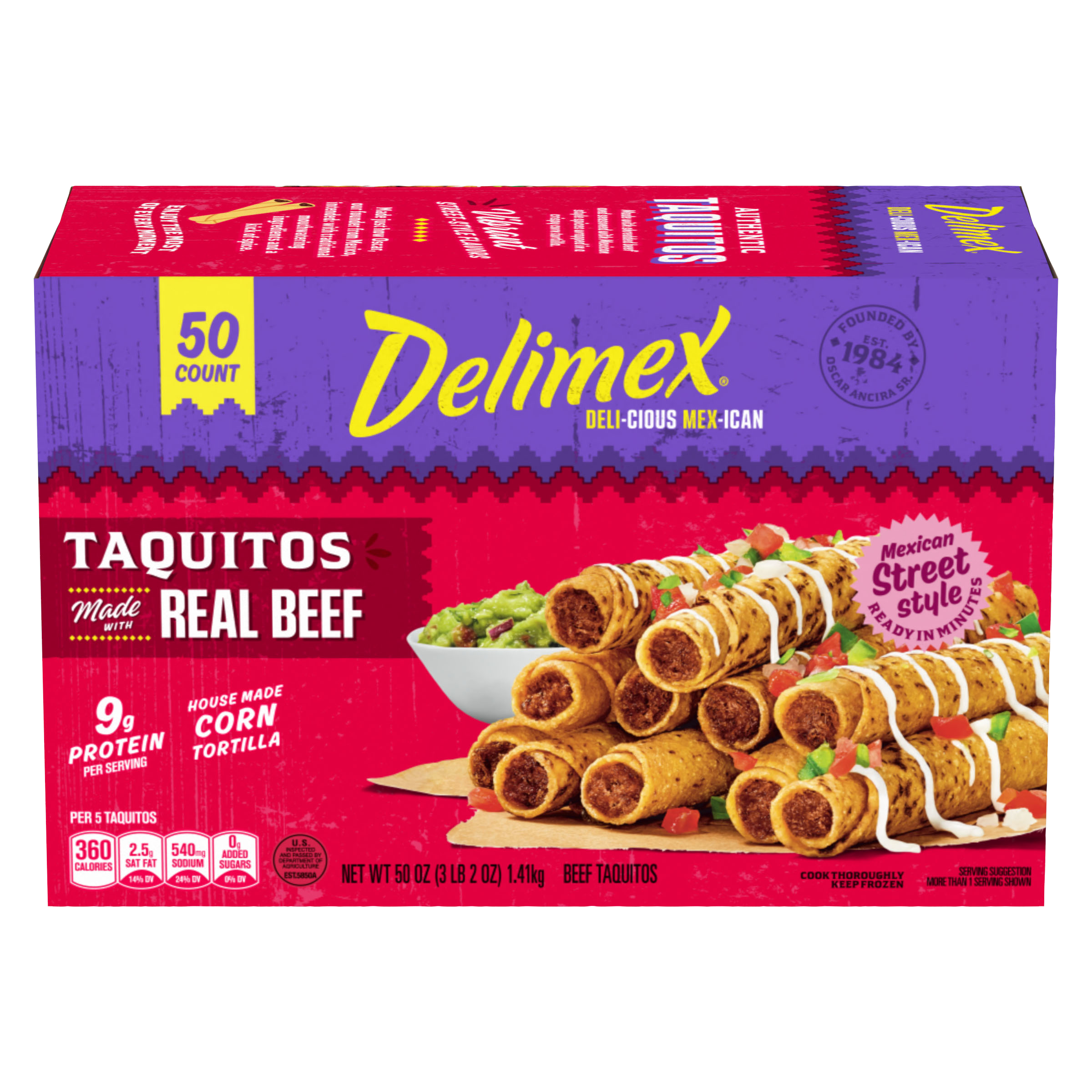 Beef Corn Taquitos Frozen Snacks
