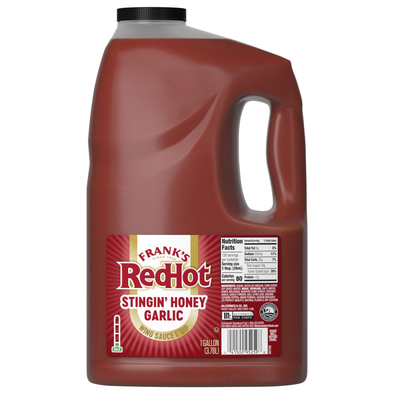 Frank's RedHot Stingin' Honey Garlic Sauce, 1.0 gal