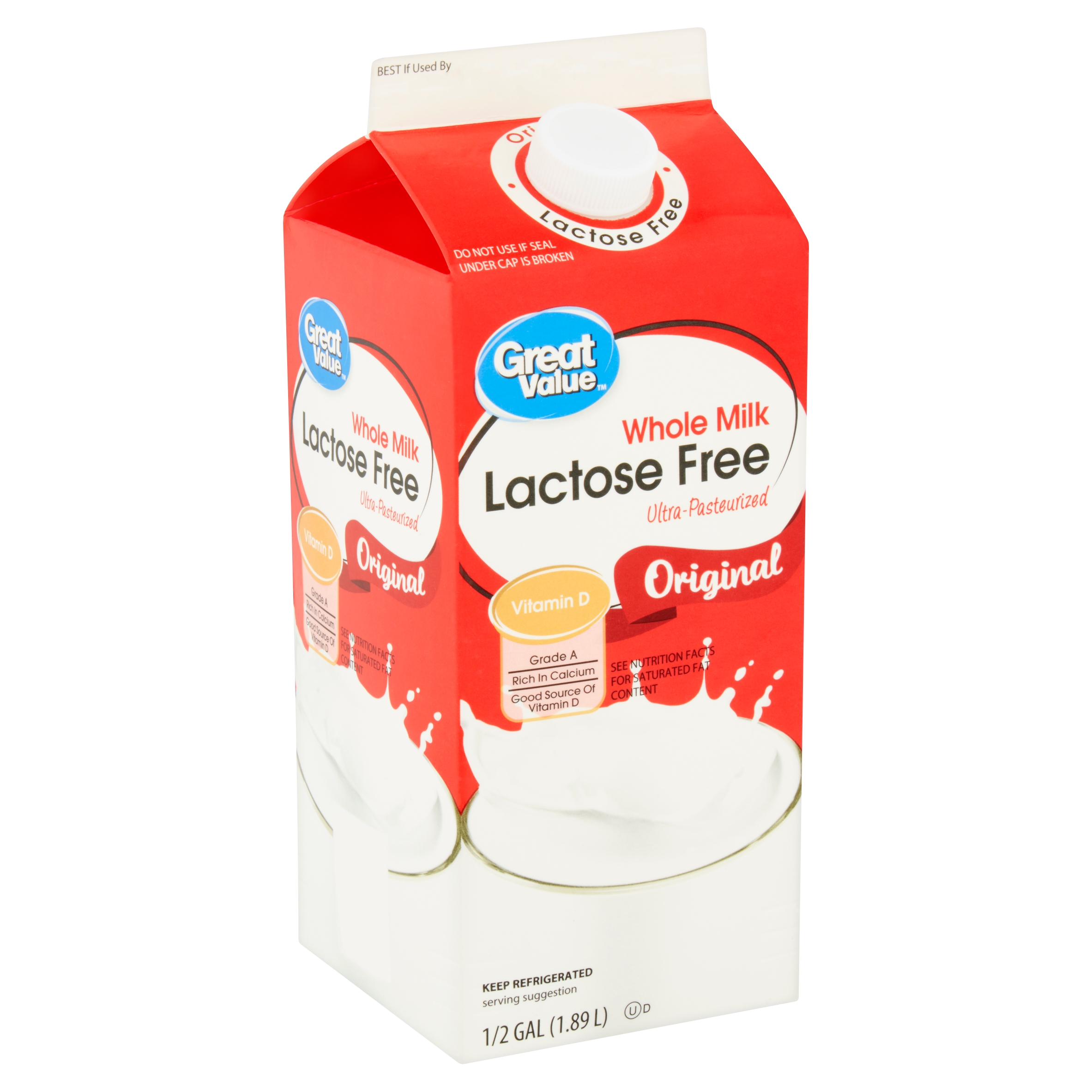 Great Value Lactose Free Whole Milk