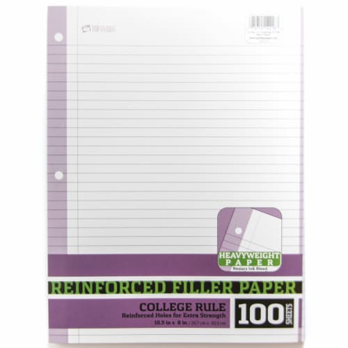 Top Flight Reinforced College Rule Filler Paper