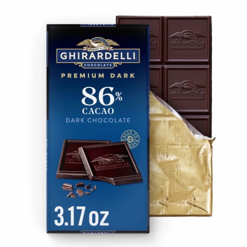 Ghirardelli PREMIUM DARK 86% Cacao Dark Chocolate Bar