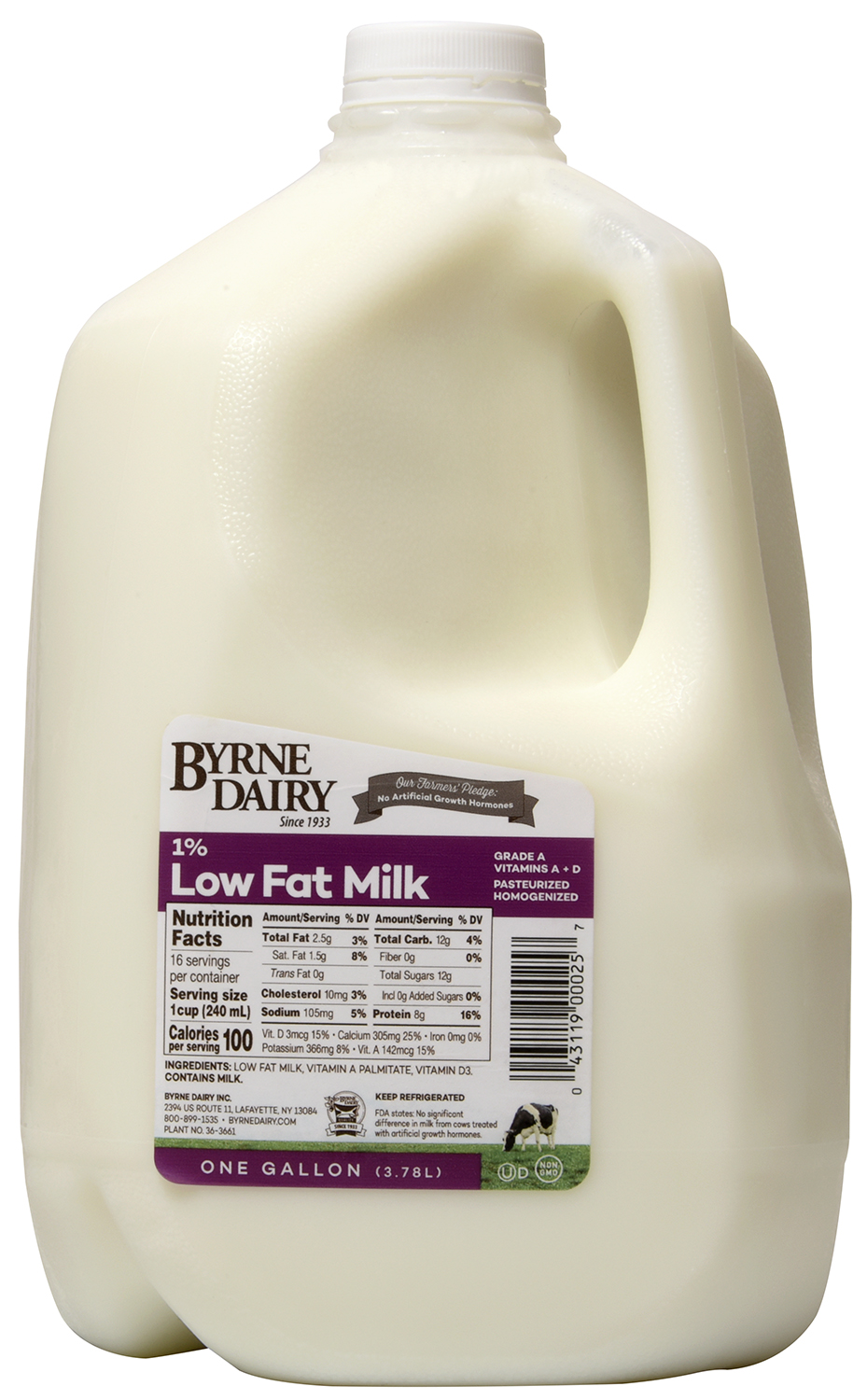Byrne Dairy 1% Lowfat Milk