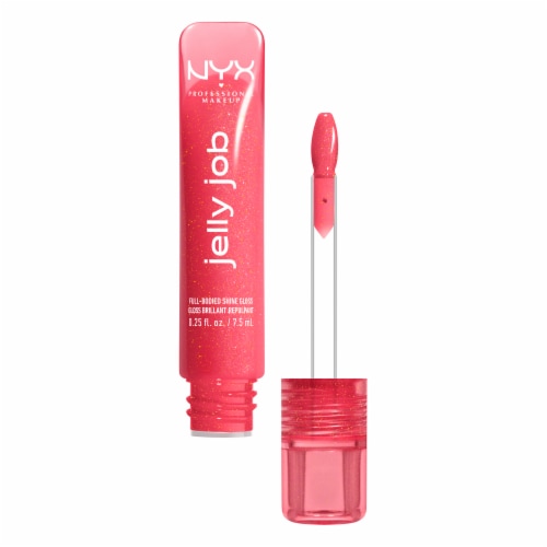 NYX Professional Makeup Jelly Job Full-Bodied Shine Lip Gloss , JELLY KISS'D, 0.25 fl oz