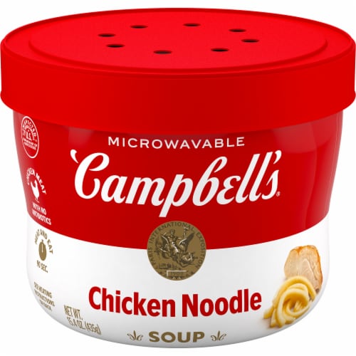 Campbell's Chicken Noodle Soup 15.4 Oz Microwavable Bowl