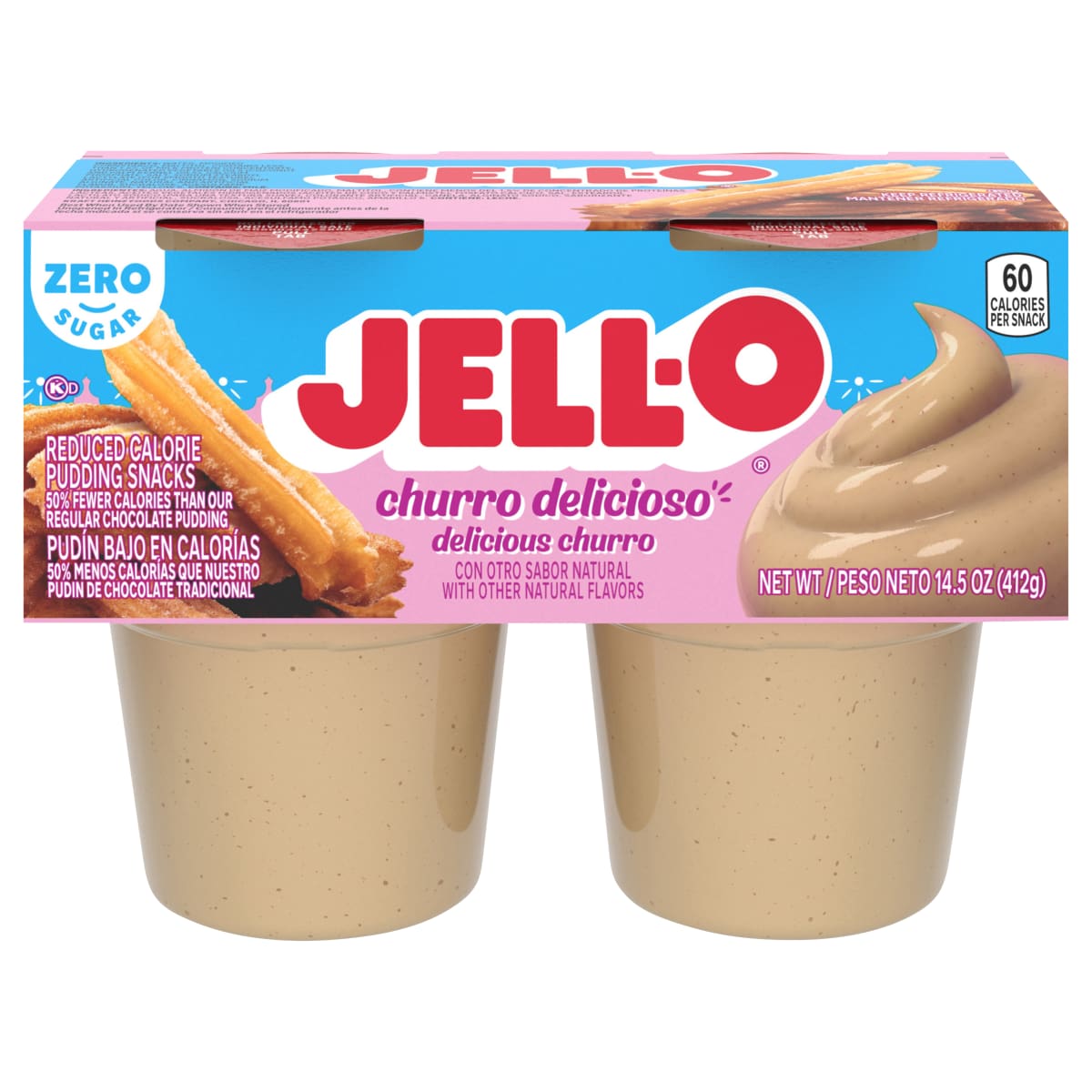 Zero Sugar Churro Delicioso Ready-to-Eat Pudding Snack Cups