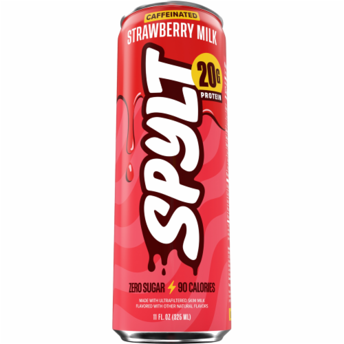Spylt Caffeinated Strawberry Milk Protein Drink Can