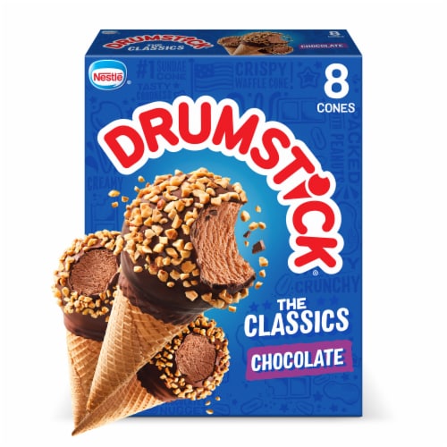 Drumstick Chocolate Sundae Cones, 8 Count
