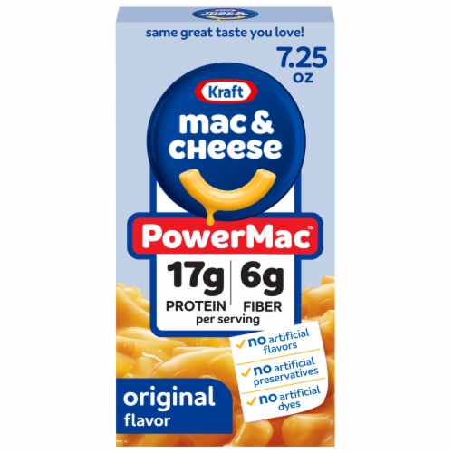 Kraft PowerMac Original Flavor Mac & Cheese Macaroni and Cheese Dinner, Box