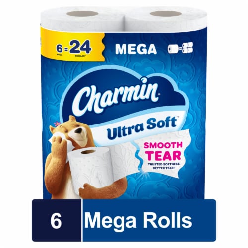 Charmin Ultra Soft Toilet Paper 6 Mega Rolls