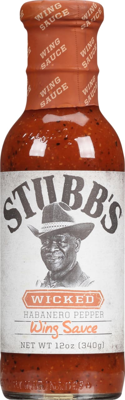 Stubb's Wicked Habanero Pepper Wing Sauce, 12 oz