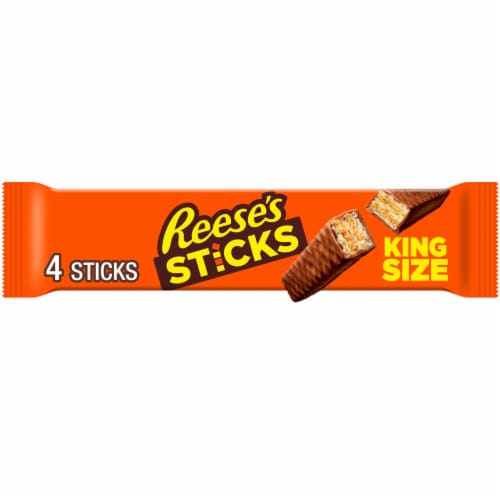 REESE'S STICKS Chocolate and Peanut Butter Creme Wafer King Size Candy Bar