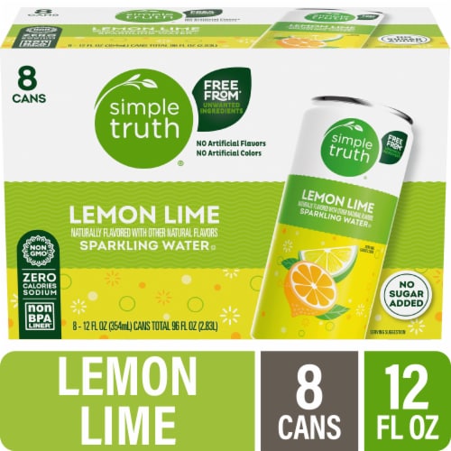 Simple Truth® Lemon Lime Sparkling Seltzer Water Cans