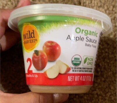 Wild Harvest Organic Applesauce 4 oz jar